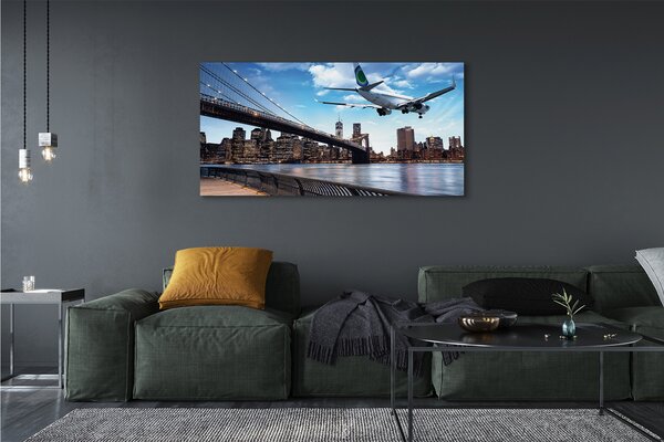 Tablouri canvas oraș nori Aeronave
