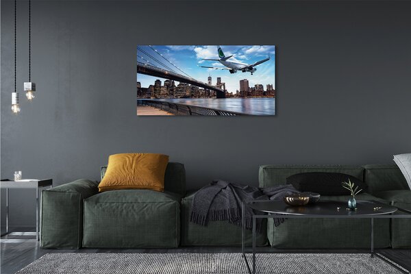 Tablouri canvas oraș nori Aeronave