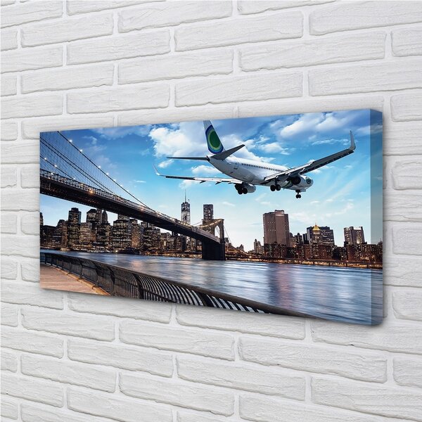 Tablouri canvas oraș nori Aeronave