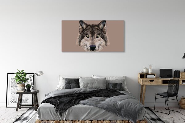 Tablouri canvas lup pictat