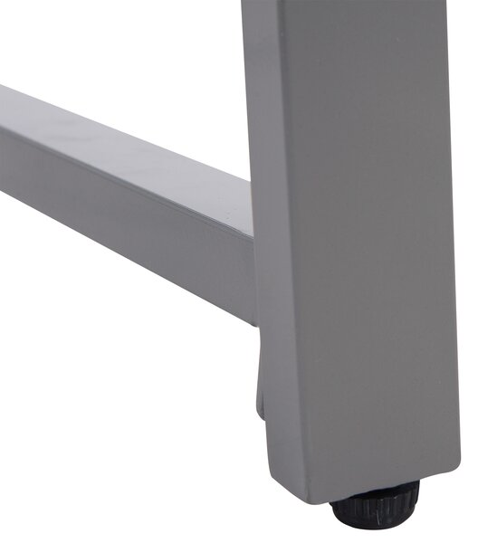 Outsunny Masă de Cafea pentru Terasă și Grădină cu Cadru din Aluminiu și Ratan PE, Suprafață Acoperită cu Sticlă, 50x50x50cm, Gri | Aosom Romania