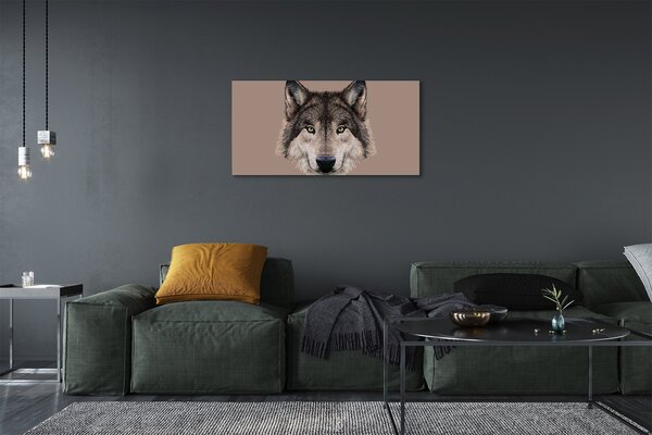 Tablouri canvas lup pictat