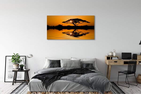 Tablouri canvas copac Apus de soare