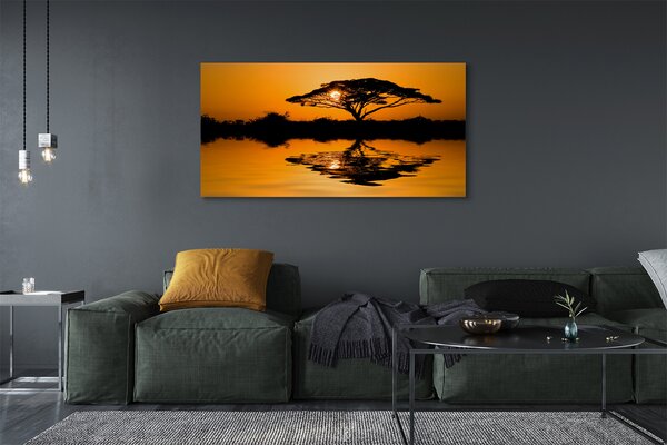 Tablouri canvas copac Apus de soare