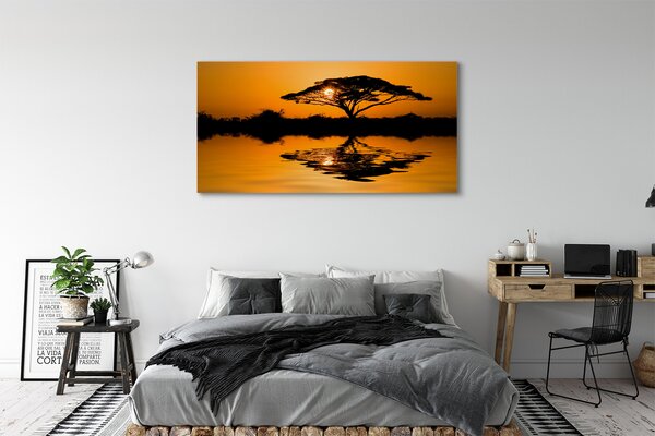 Tablouri canvas copac Apus de soare
