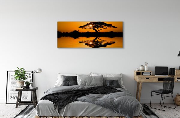 Tablouri canvas copac Apus de soare