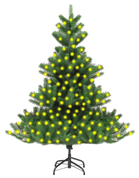 Brad de Crăciun artificial pre-iluminat Nordmann, verde, 240 cm