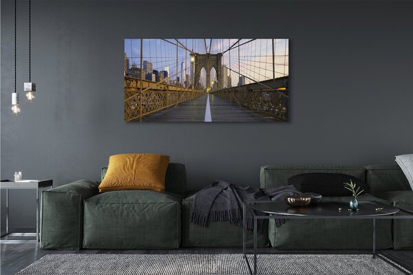 Tablouri canvas Skyscraper pod apus de soare