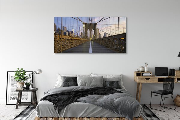 Tablouri canvas Skyscraper pod apus de soare