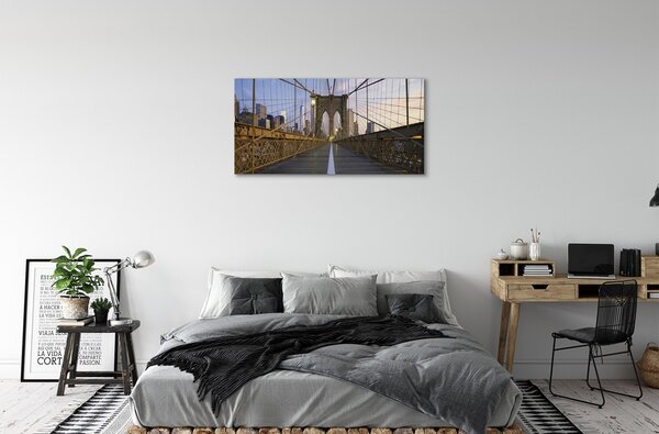 Tablouri canvas Skyscraper pod apus de soare
