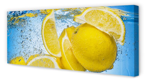 Tablouri canvas Lemon în apă