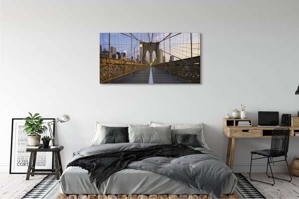 Tablouri canvas Skyscraper pod apus de soare