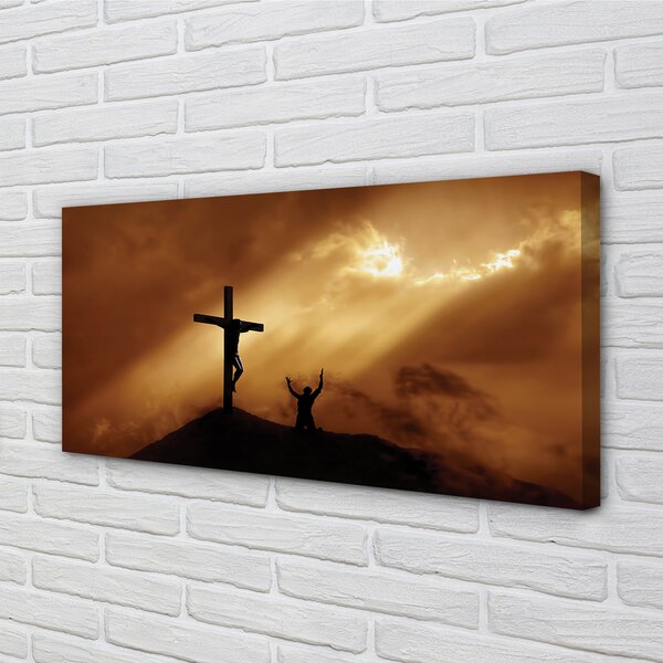 Tablouri canvas Isus Cruce de lumină