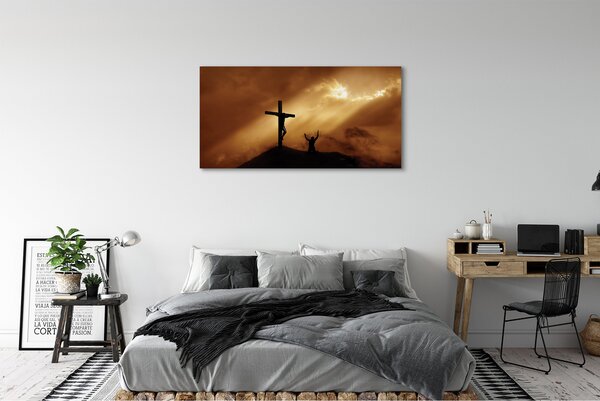 Tablouri canvas Isus Cruce de lumină