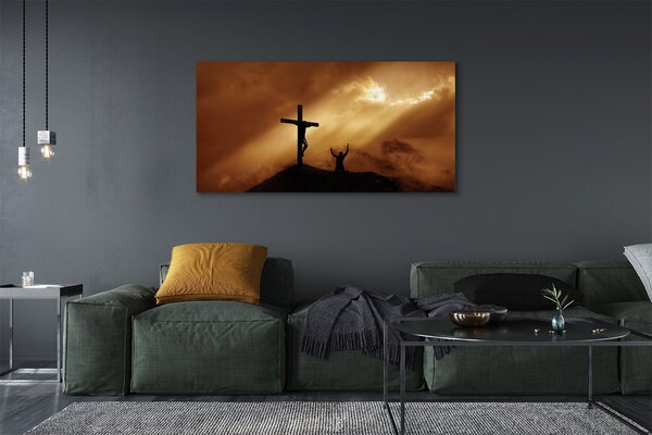 Tablouri canvas Isus Cruce de lumină