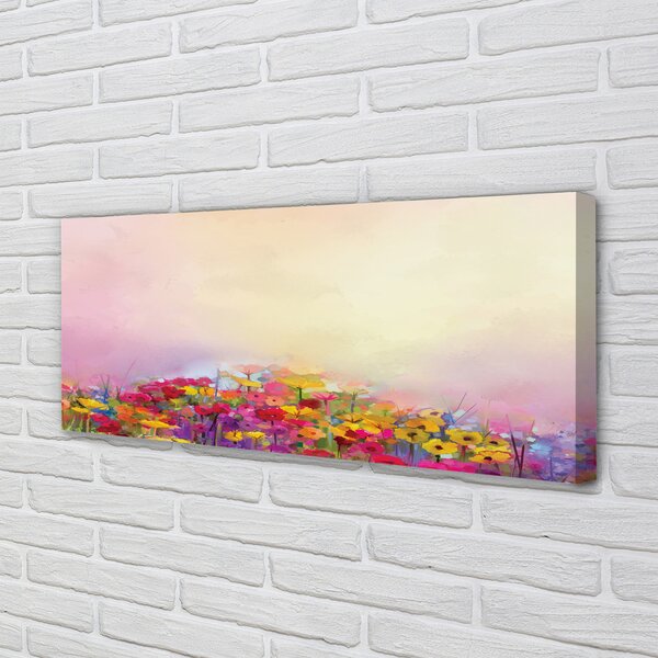 Tablouri canvas flori fotografie cer
