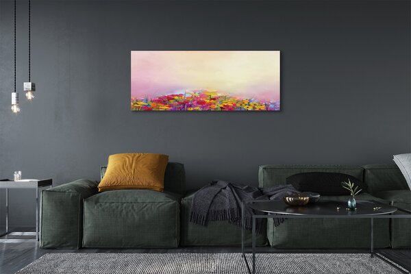 Tablouri canvas flori fotografie cer