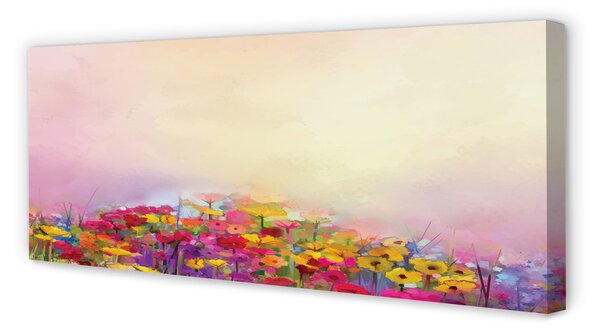 Tablouri canvas flori fotografie cer