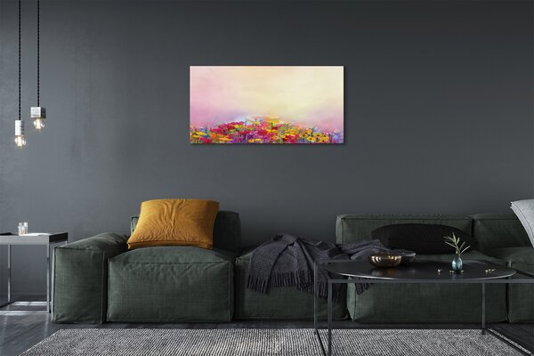 Tablouri canvas flori fotografie cer