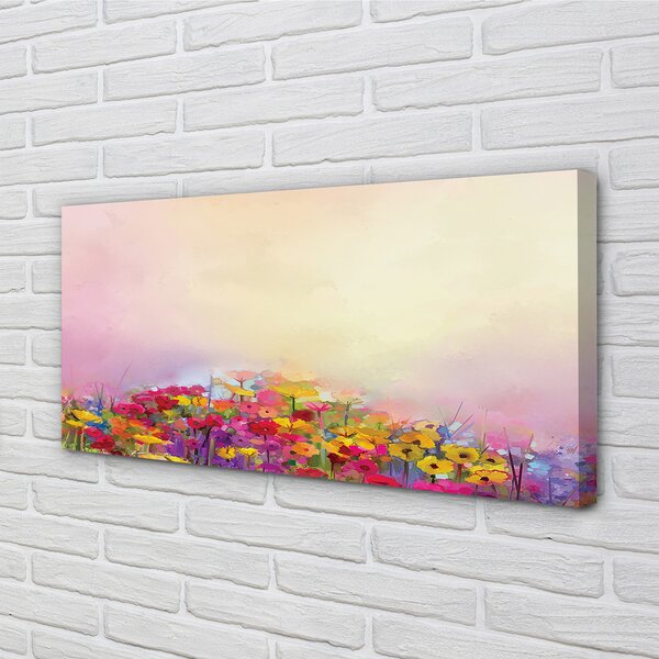 Tablouri canvas flori fotografie cer