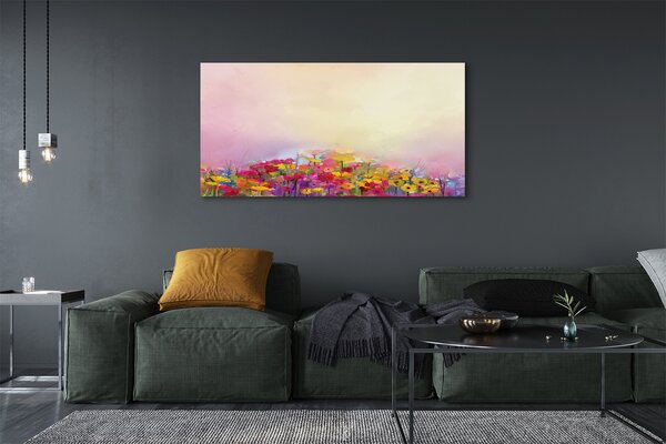 Tablouri canvas flori fotografie cer