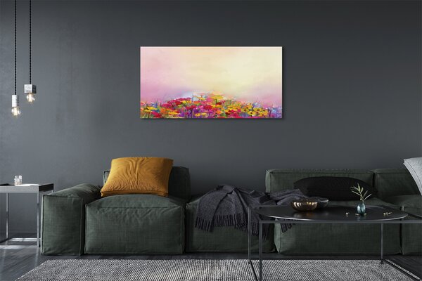 Tablouri canvas flori fotografie cer