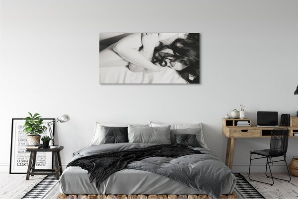 Tablouri canvas femeie de dormit