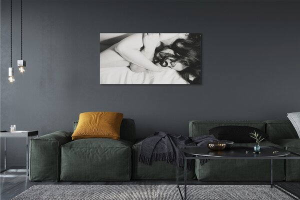 Tablouri canvas femeie de dormit