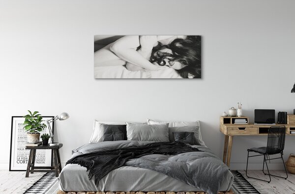 Tablouri canvas femeie de dormit