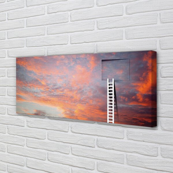 Tablouri canvas Ladder apus de soare cer