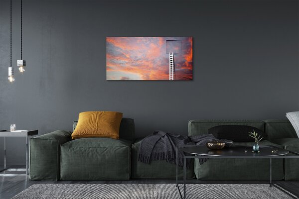 Tablouri canvas Ladder apus de soare cer