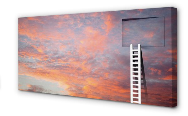 Tablouri canvas Ladder apus de soare cer