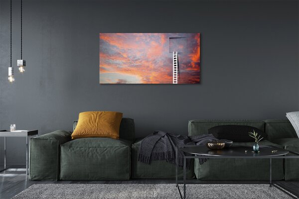 Tablouri canvas Ladder apus de soare cer