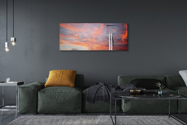 Tablouri canvas Ladder apus de soare cer