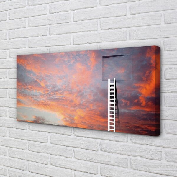 Tablouri canvas Ladder apus de soare cer