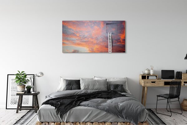 Tablouri canvas Ladder apus de soare cer