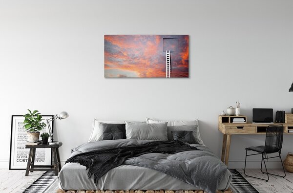 Tablouri canvas Ladder apus de soare cer