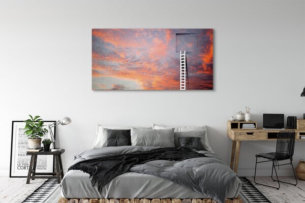 Tablouri canvas Ladder apus de soare cer