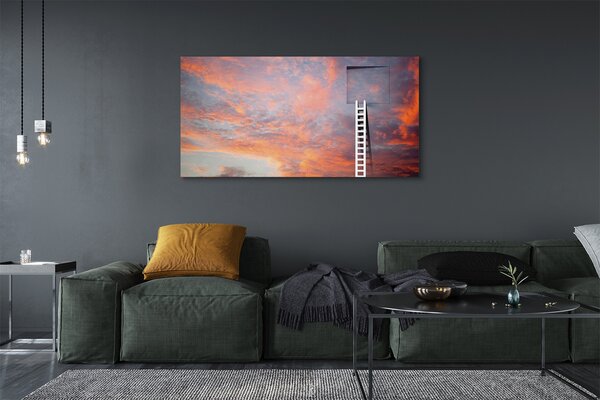 Tablouri canvas Ladder apus de soare cer