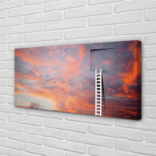 Tablouri canvas Ladder apus de soare cer