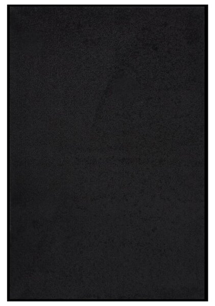Covoraș de ușă, negru, 80x120 cm