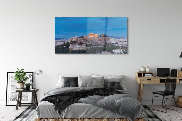 Tablouri pe sticlă Grecia Panorama din Atena