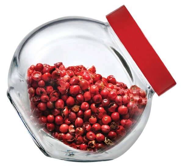 Borcan depozitare cu capac plastic 1.5L, Bella