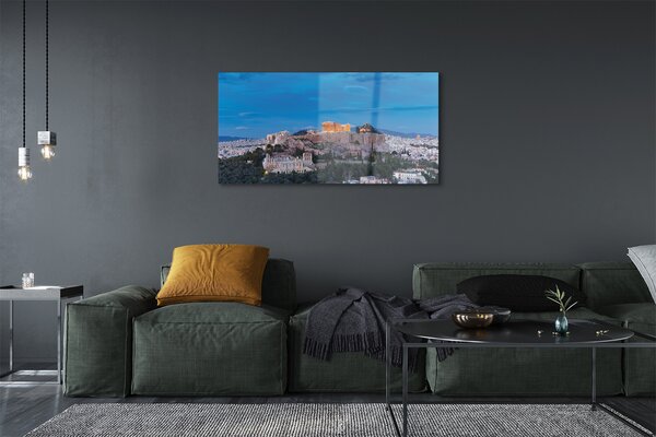 Tablouri pe sticlă Grecia Panorama din Atena