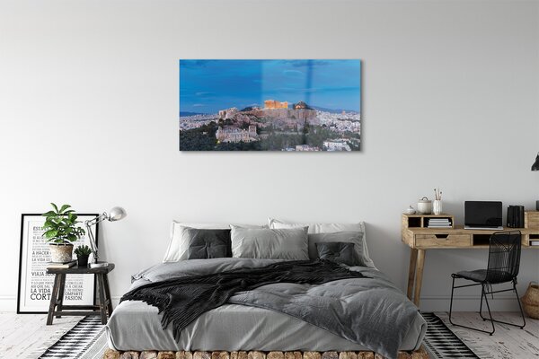 Tablouri pe sticlă Grecia Panorama din Atena