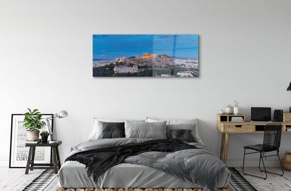 Tablouri pe sticlă Grecia Panorama din Atena
