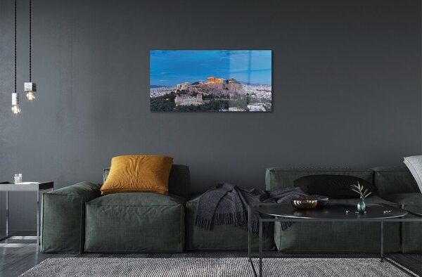 Tablouri pe sticlă Grecia Panorama din Atena