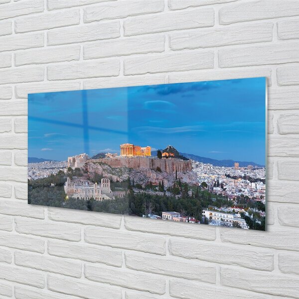 Tablouri pe sticlă Grecia Panorama din Atena