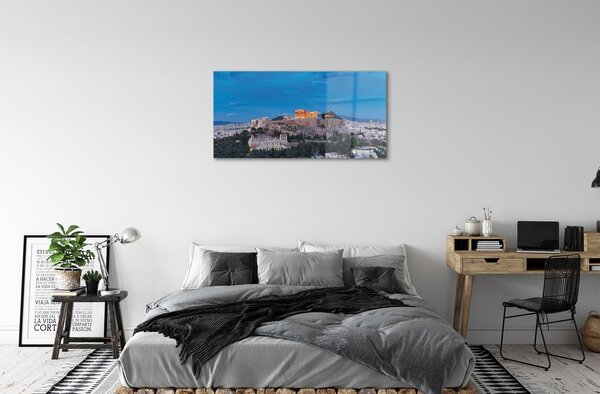 Tablouri pe sticlă Grecia Panorama din Atena