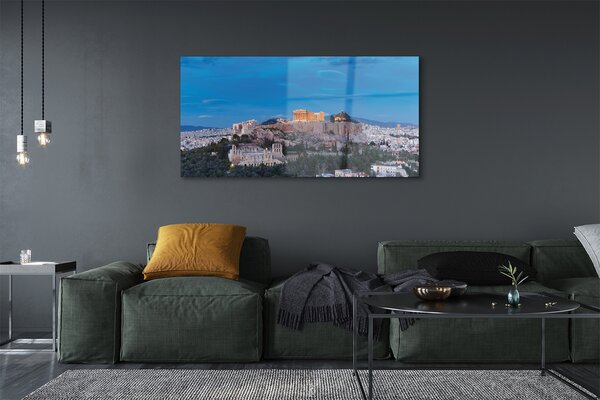 Tablouri pe sticlă Grecia Panorama din Atena